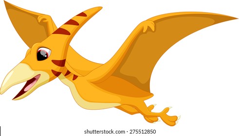 Cute Pterodactyl Cartoon: เวกเตอร์สต็อก (ปลอดค่าลิขสิทธิ์) 273994070