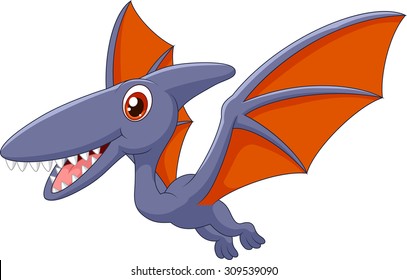 Cute pterodactyl cartoon
