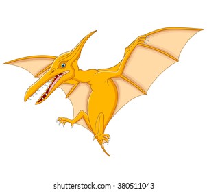 Cute pterodactyl cartoon