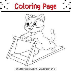 Cute pterodactyl cartoon on white background. Animals Coloring book for kids.