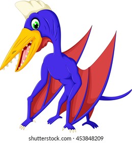 cute pterodactyl cartoon for you design