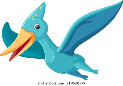 Cute Pterosaurs Dinosaur Cartoon illustration