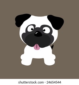 Cute Pug Vector (other dogs in portfolio)