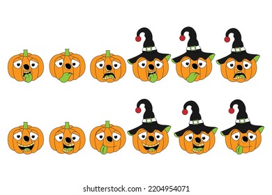 cute pumpkin cartoon character graphic