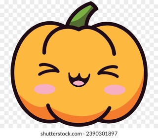 Cute Kürbis-Charakter einzeln auf Pnnpng für Thanksgiving-Elemente 