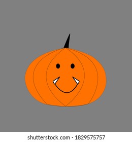 cute pumpkin in Halloween Day