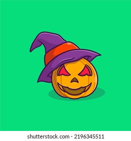 cute pumpkin icon vector illustration