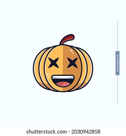 cute pumpkin illustration,vector eps 10