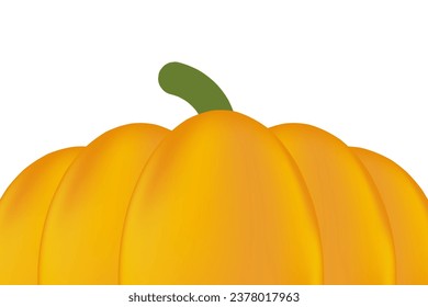 Cute pumpkin transparent background. Vibrant yellow color wallpaper. Cartoon pumpkin template for your design projects.