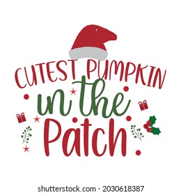 cute pumpkin un the patch t-Shirt, Vector Design.