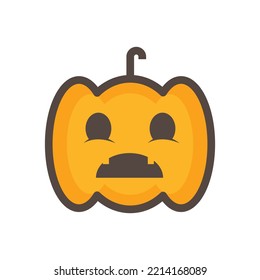 Cute pumpkin vector illustration. designs that are suitable for banner elements, websites, apps.