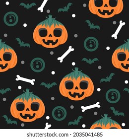 Calabazas cortas con ilustraciones de patrones de huesos.