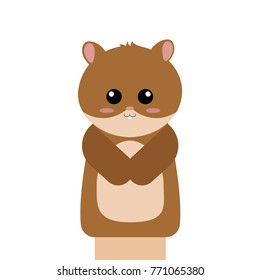 Cute puppet animal