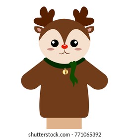 Cute puppet animal