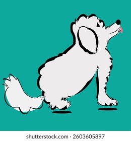 cute puppy adorable vector design clean and unique latest