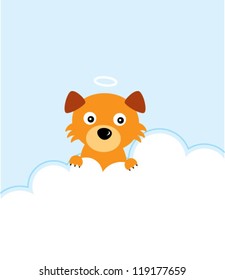 cute puppy angel