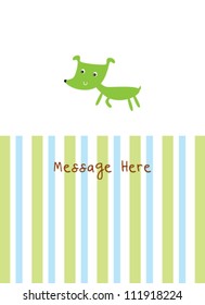 cute puppy card