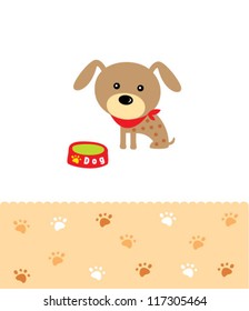 cute puppy card
