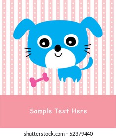 cute puppy card