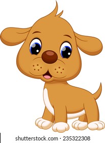 Cute puppy cartoon 