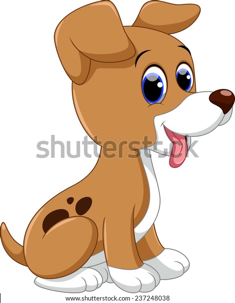 Cute Puppy Cartoon Stock Vector (Royalty Free) 237248038