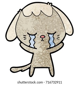 tira cómica de cachorro lindo llorando