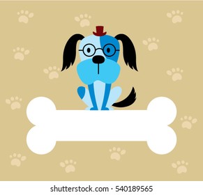 cute puppy dog daddy gift card