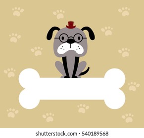 cute puppy dog daddy gift card