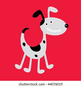 cute puppy dog greeting