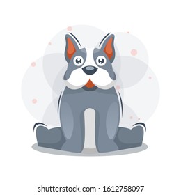 cute puppy dog illustration cartoon