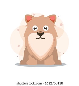 cute puppy dog illustration cartoon