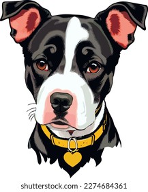 Cute puppy dog illustration vector