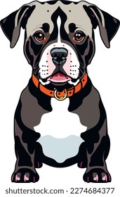 Cute puppy dog illustration vector