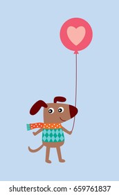 cute puppy dog love card