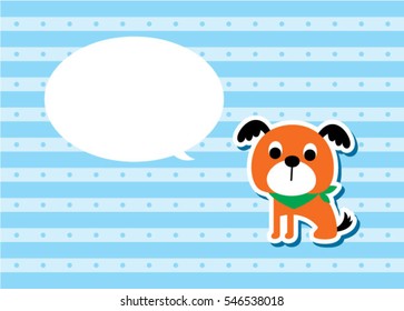 cute puppy dog message
