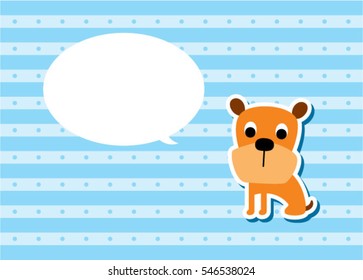 cute puppy dog message