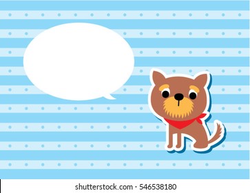 cute puppy dog message