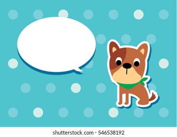 cute puppy dog message