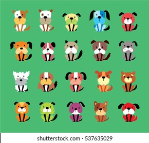cute puppy dog vector