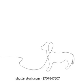 Cute puppy dog, vector illustration