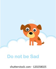 cute puppy in the heaven