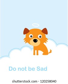 cute puppy in the heaven
