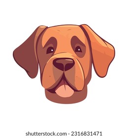 Cute puppy icon isolated on white background icon isolated