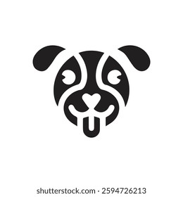 Cute Puppy Logo Design – Minimalist Pet Branding Icon
