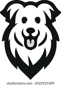 A cute puppy logo vector design