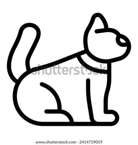 Cute puppy play icon outline vector. Canine school. Dog training
