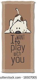 Cute puppy print design for babies.