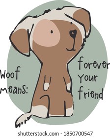 Cute puppy print design for babies.