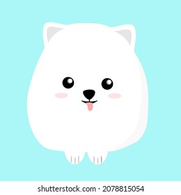cute puppy simple vector art