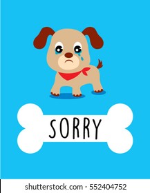 Cute Puppy Sorry Apology Card